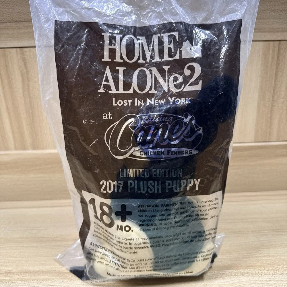 Raising Canes HOME ALONE 2 PLUSH Kevin Lost in New York Stuffed Toy Dog‎ 2017
